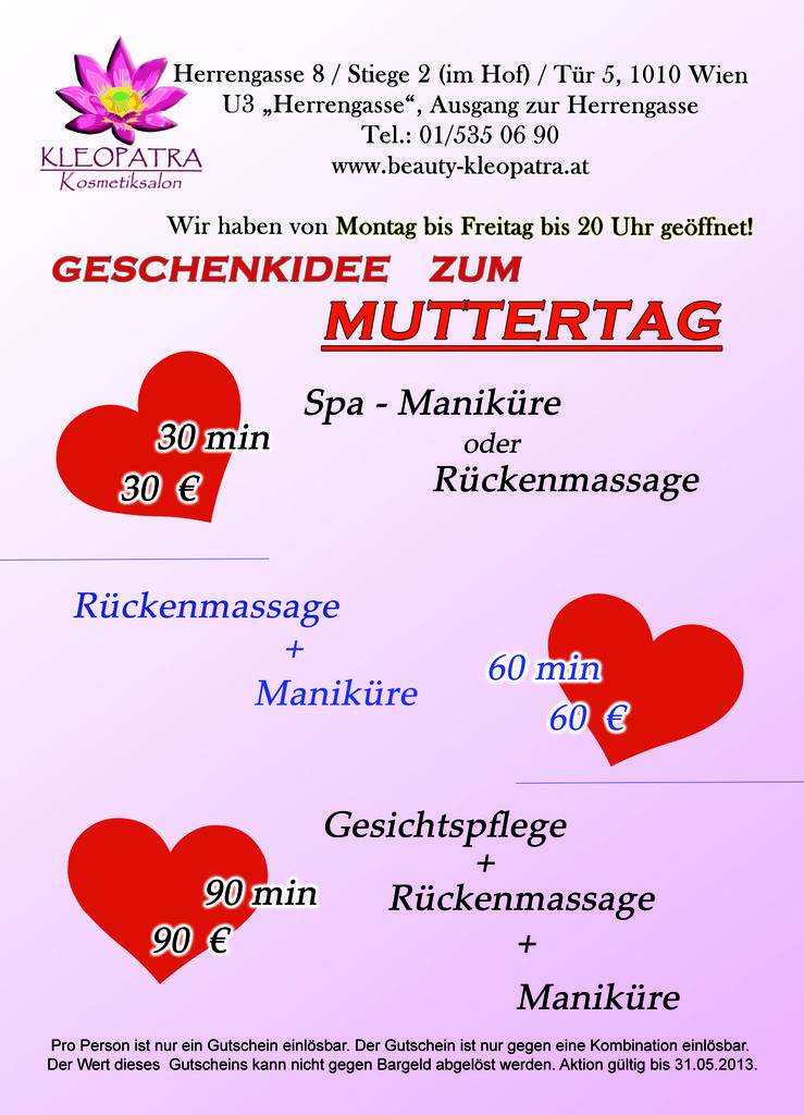 Muttertagsgeschenk mitten in Wien!