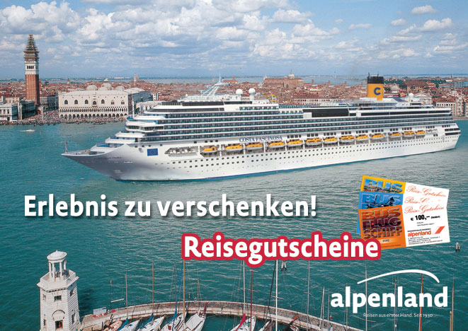 einlösbar für Reisen aller Art (Bus, Flug, Schiff, Bahn, Tickets)