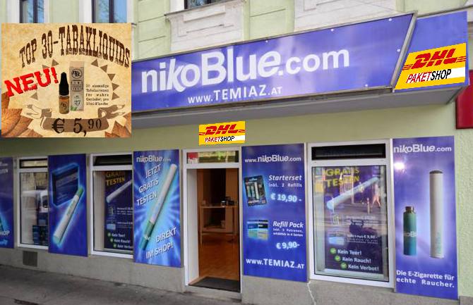 NEU in der nikoBlue Dampferlounge Penzing. ein DHL -Paketshop